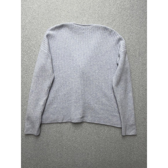 Madewell Cardigan Sweater Womens XS Light Lavender Rib V Neck Button Front Knit - Picture 9 of 10
